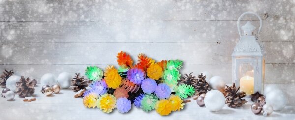 Retlux - LED venkovní řetěz 40xLED/15m IP44 multicolor