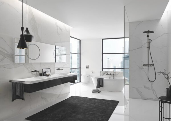 Grohe Essence vanová baterie na stěnu Brushed Hard Graphite 33624AL1