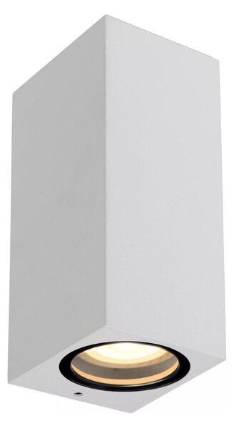 Lucide 69800/02/31 - Venkovní nástěnné svítidlo ZARO 2xGU10/35W/230V IP44 bílá