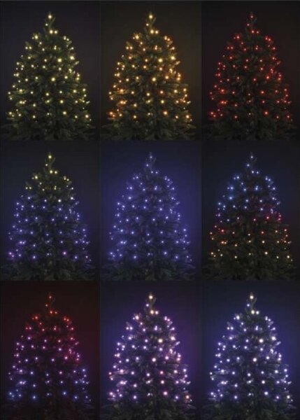 LED RGB Vánoční venkovní řetěz 96xLED/72 módů 13m IP44 + dálkové ovládání