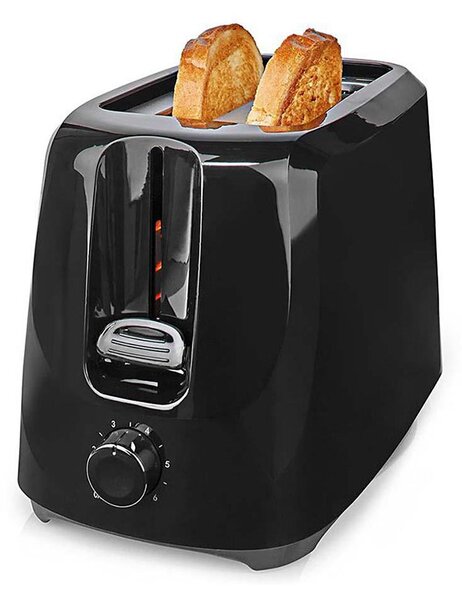 Nedis KABT150EBK - Topinkovač s dvěma otvory 700W/230V černá