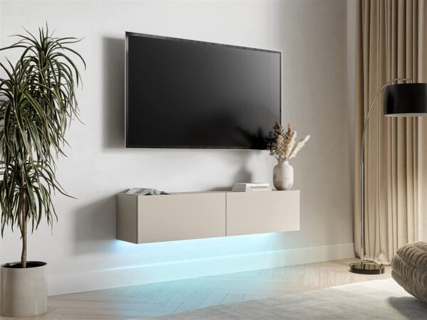 TV skříňka s LED osvětlením Sodinke 140, Barva: kašmír 5903211476921