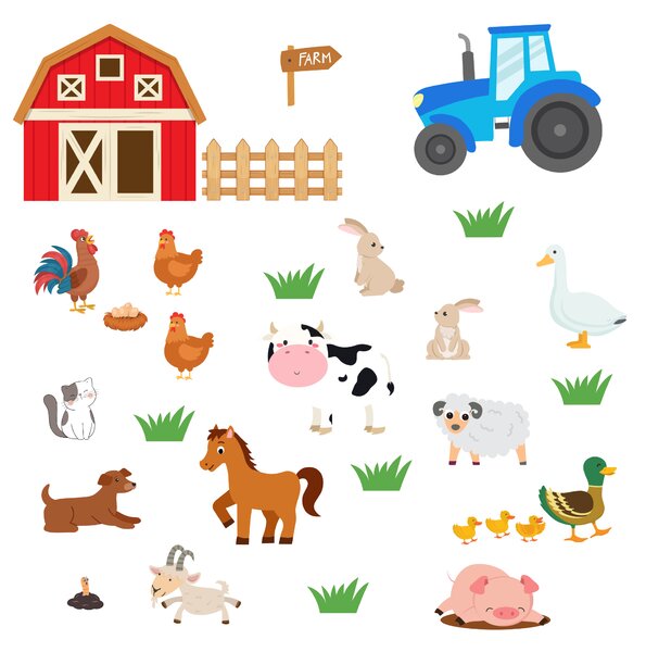 PIPPER. Samolepka na zeď "Farma"