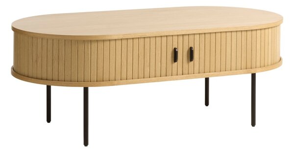Konferenční stolek v dekoru dubu v přírodní barvě 60x120 cm Nola – Unique Furniture