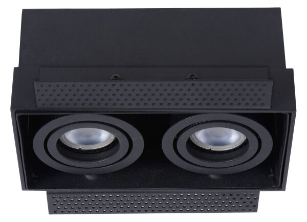 Lucide 09925/02/30 - Podhledové svítidlo TRIMLESS 2xGU10/50W/230V černá