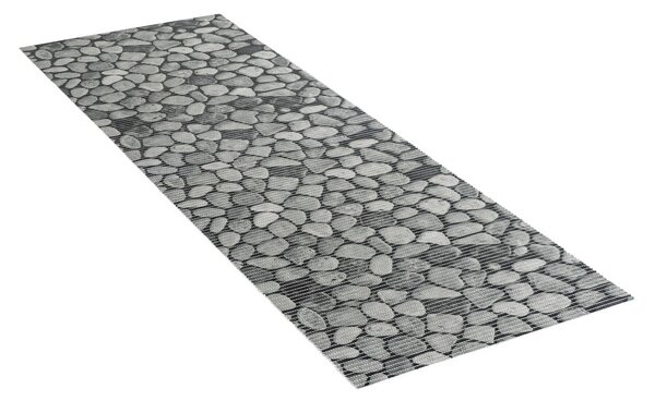 Šedá plastová koupelnová předložka 65x200 cm Sassi – Wenko