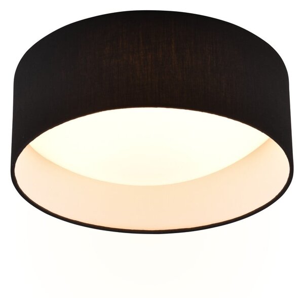 Černé LED stropní svítidlo ø 30 cm Locarno – Reality