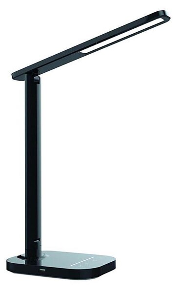 LED Stmívatelná dotyková stolní lampa s USB konektorem KIARA LED/7W/230V černá