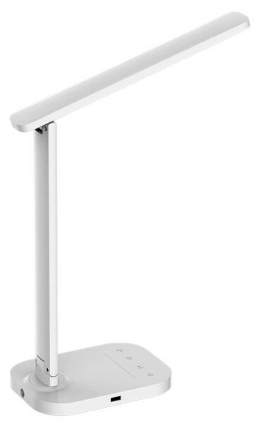 LED Stmívatelná dotyková stolní lampa s USB konektorem KIARA LED/7W/230V bílá