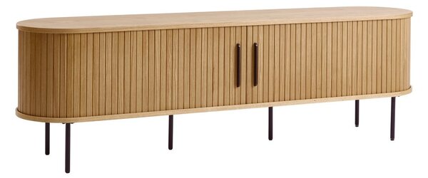 TV stolek v dekoru dubu v přírodní barvě 56x180 cm Nola – Unique Furniture
