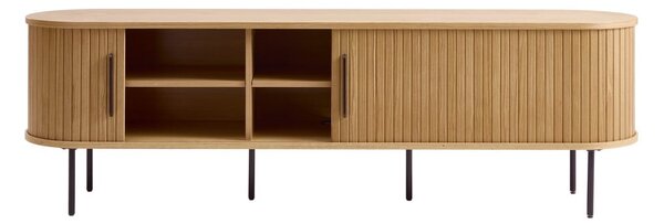 TV stolek v dekoru dubu v přírodní barvě 56x180 cm Nola – Unique Furniture