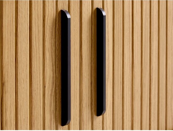 TV stolek v dekoru dubu v přírodní barvě 56x180 cm Nola – Unique Furniture