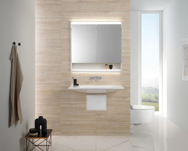 Geberit One wc mísa se sedátkem s pomalým sklápěním závěsná bez splachovacího kruhu s vírovým splachováním bílá lesk 500.201.01.1
