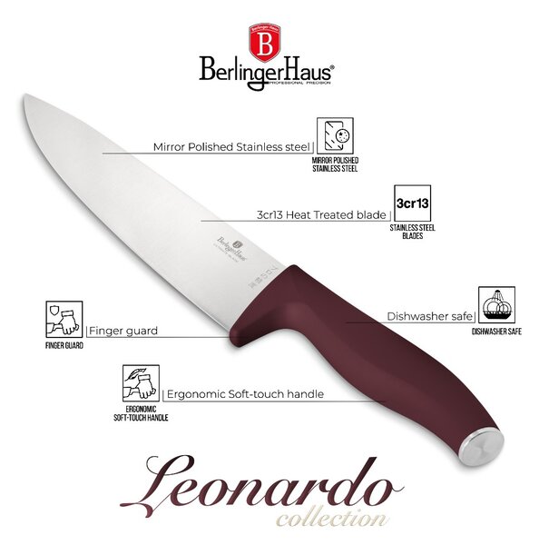 Sada nožů se stojanem BAMBOO 6 ks Leonardo Collection