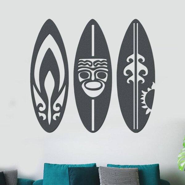 Dřevěná dekorace na zeď SURF Zvolte barvu dekoru: Wenge | Rozměry (cm): 60x60