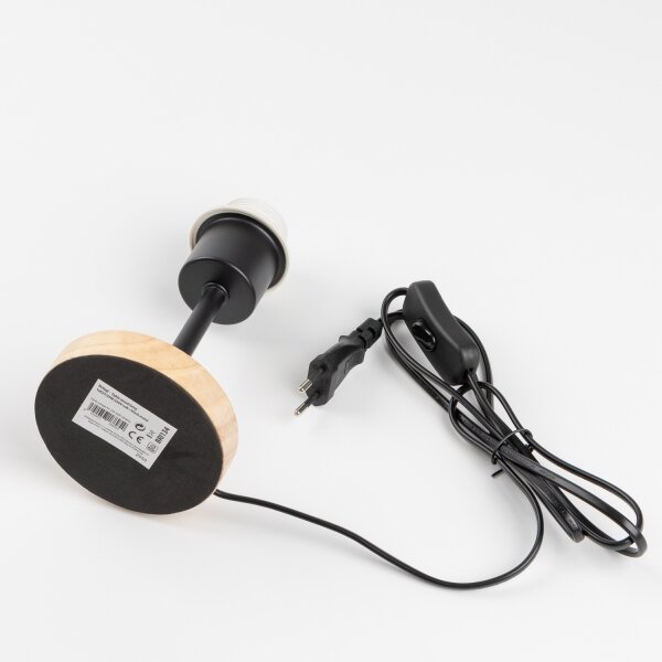 Brilagi - Stolní lampa NUBILA WOOD 1xE27/25W/230V dub/černá