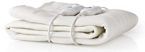 Nedis PEBL110CWT2 - Elektrická vyhřívací deka pro dvě osoby 120W/230V 160x140 cm