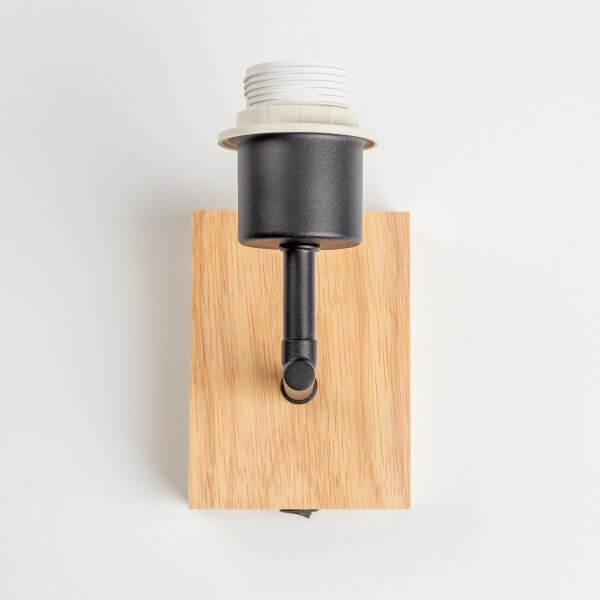 Brilagi - Nástěnná lampa NUBILA WOOD 1xE27/25W/230V dub/černá