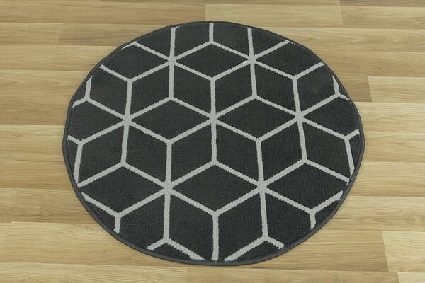 Balta Kulatý koberec LUNA 503746/89922 tmavě šedý Rozměr: průměr 80 cm