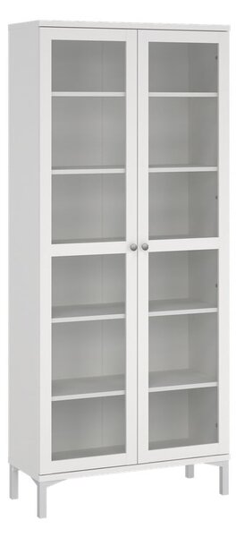 Bílá vitrína 89x203 cm Roma – Tvilum