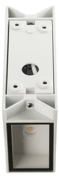 BIG WHITE SLV QUAD 2 XL, nástěnné svítidlo, LED, 3000K, IP44, hranaté, up/down, bílé, 3,2 W 232441