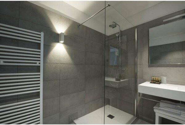 BIG WHITE SLV QUAD 2 XL, nástěnné svítidlo, LED, 3000K, IP44, hranaté, up/down, bílé, 3,2 W 232441