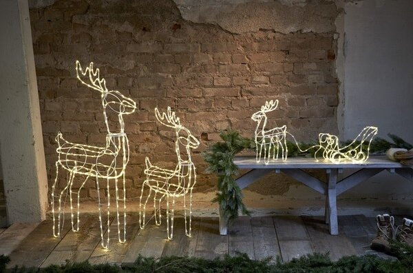 Eglo 411447 - LED Venkovní vánoční dekorace TUBY DEER 158xLED/0,06W/5/230V IP44