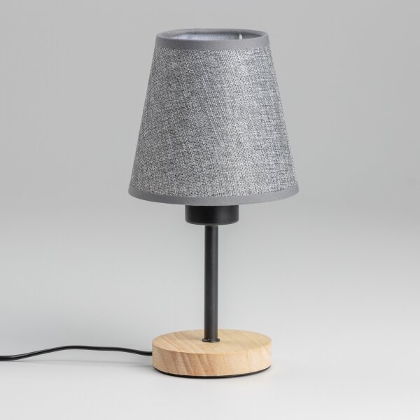 Brilagi - Stolní lampa NUBILA WOOD 1xE27/25W/230V dub/šedá