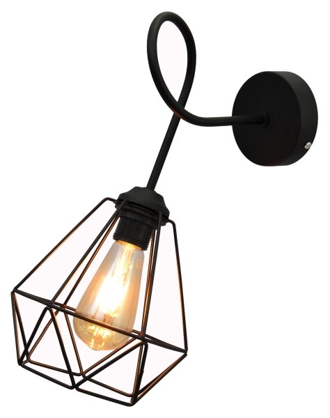Nástěnné svítidlo KARO 3xE27/15W/230V černá