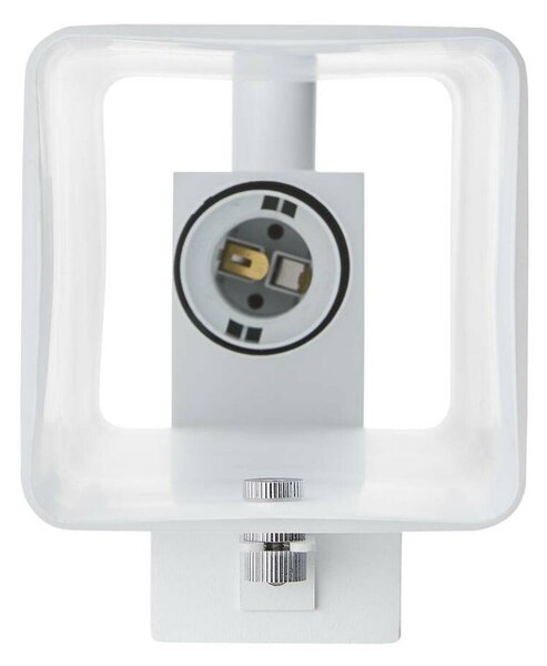 BIG WHITE SLV QUADRASS SPOT Indoor nástěnné svítidlo s LED Spotem a objímkou E27, bílé 1003429