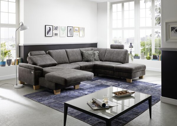 SEDACÍ SOUPRAVA, textil, šedá Beldomo System - Sedací soupravy