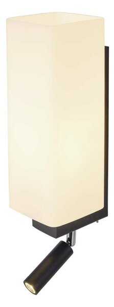 BIG WHITE SLV QUADRASS SPOT Indoor, nástěnné svítidlo s LED Spotem a objímkou E27, černé 1003428