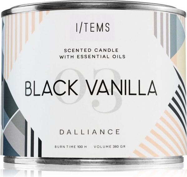 I/TEMS Essential Outdoor Black Vanilla venkovní svíčka 380 g