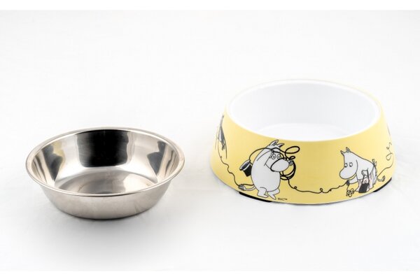 Muurla Miska pro psy Moomin Pets M, žlutá