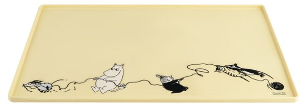 Podložka pod misky pro psy Moomin Pets 48x30cm, žlutá