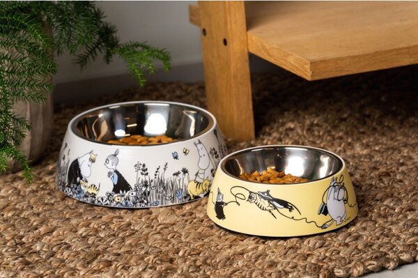 Muurla Miska pro psy Moomin Pets M, žlutá
