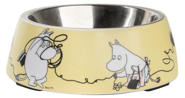 Muurla Miska pro psy Moomin Pets M, žlutá