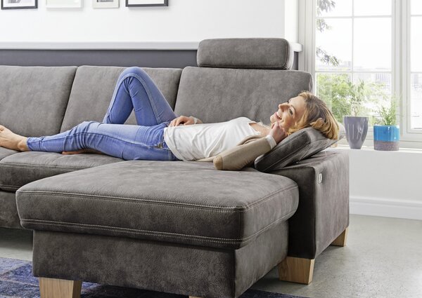 SEDACÍ SOUPRAVA, textil, šedá Beldomo System - Sedací soupravy