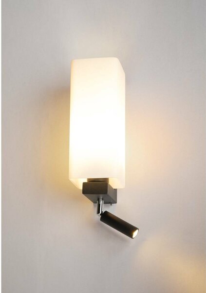 BIG WHITE SLV QUADRASS SPOT Indoor, nástěnné svítidlo s LED Spotem a objímkou E27, černé 1003428