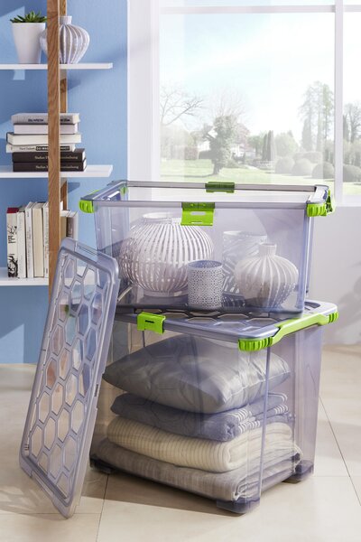 BOX S VÍKEM 65 l Rotho - Stohovatelné boxy