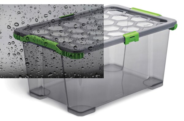 BOX S VÍKEM 44 l Rotho - Stohovatelné boxy