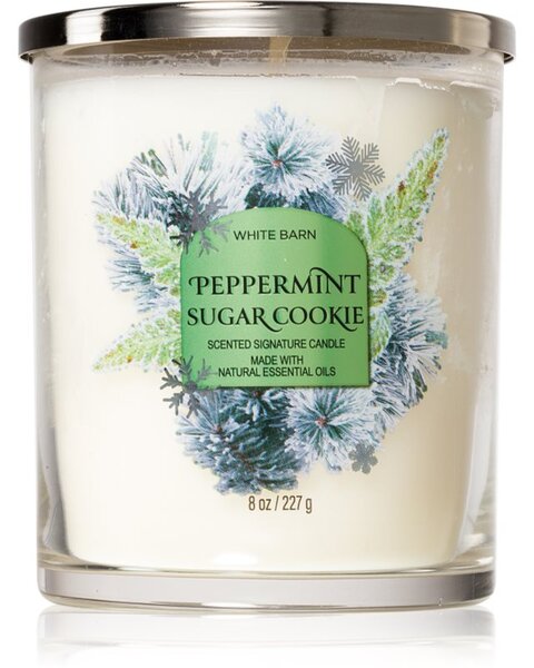 Bath & Body Works Peppermint Sugar Cookie vonná svíčka 227 g