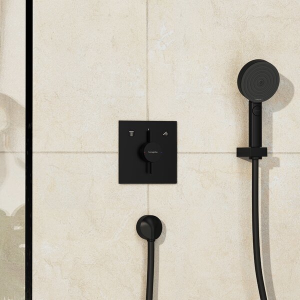 Hansgrohe DuoTurn E Baterie pod omítku pro 2 spotřebiče, matná černá 75417670