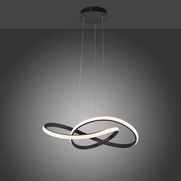 Leuchten Direkt 15402-18-LED Stmívatelný lustr na lanku MARIA LED/25W/230V černá