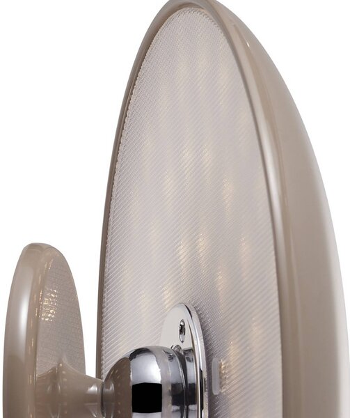 Beacon Lighting LED stolní lampa s dobíjecím akumulátorem, Kinoko, hnědá, 27 cm,, stmívatelný, Hnědá / rez, Obývací pokoj / jídelna, Plast, Moderní