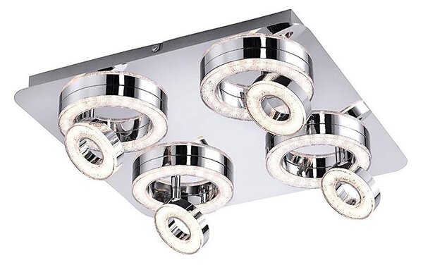 Leuchten Direkt 14522-17 - LED Bodové svítidlo TIM 4xLED/2,8W/230V + 4xLED/3,1W