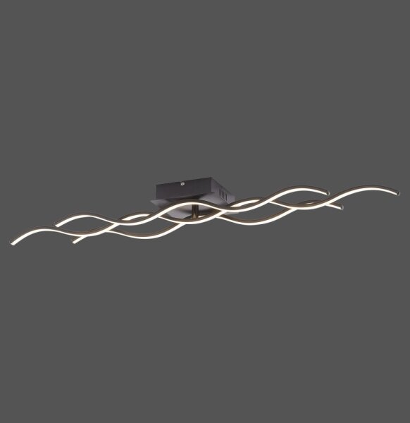 Leuchten Direkt 15166-18 - LED Přisazený lustr WAWE LED/28W/230V černá