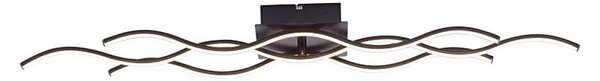 Leuchten Direkt 15166-18 - LED Přisazený lustr WAWE LED/28W/230V černá