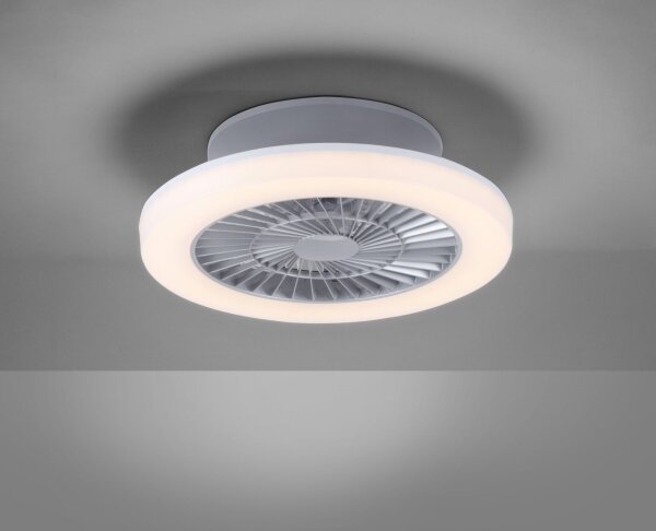 Leuchten Direkt 14645-55 - LED Svítidlo s ventilátorem LEONARD LED/27W/230V