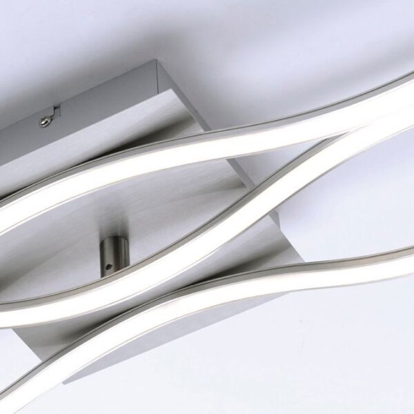 Leuchten Direkt 15167-55-LED Přisazený lustr WAWE 2xLED/12,5W/230V+LED/17W